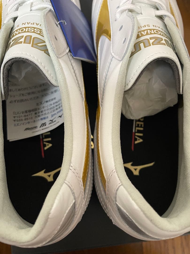 ミズノ　モレリア2 ホワイト ゴールド26.5cm