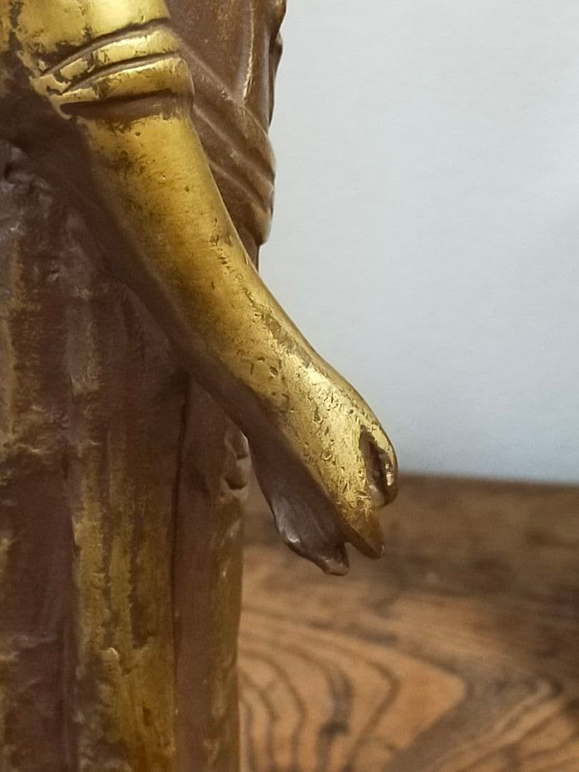 ♥値下げ！北村西望　観音像　３７ｃｍ　観音様　ブロンズ像　仏像　骨董　古玩