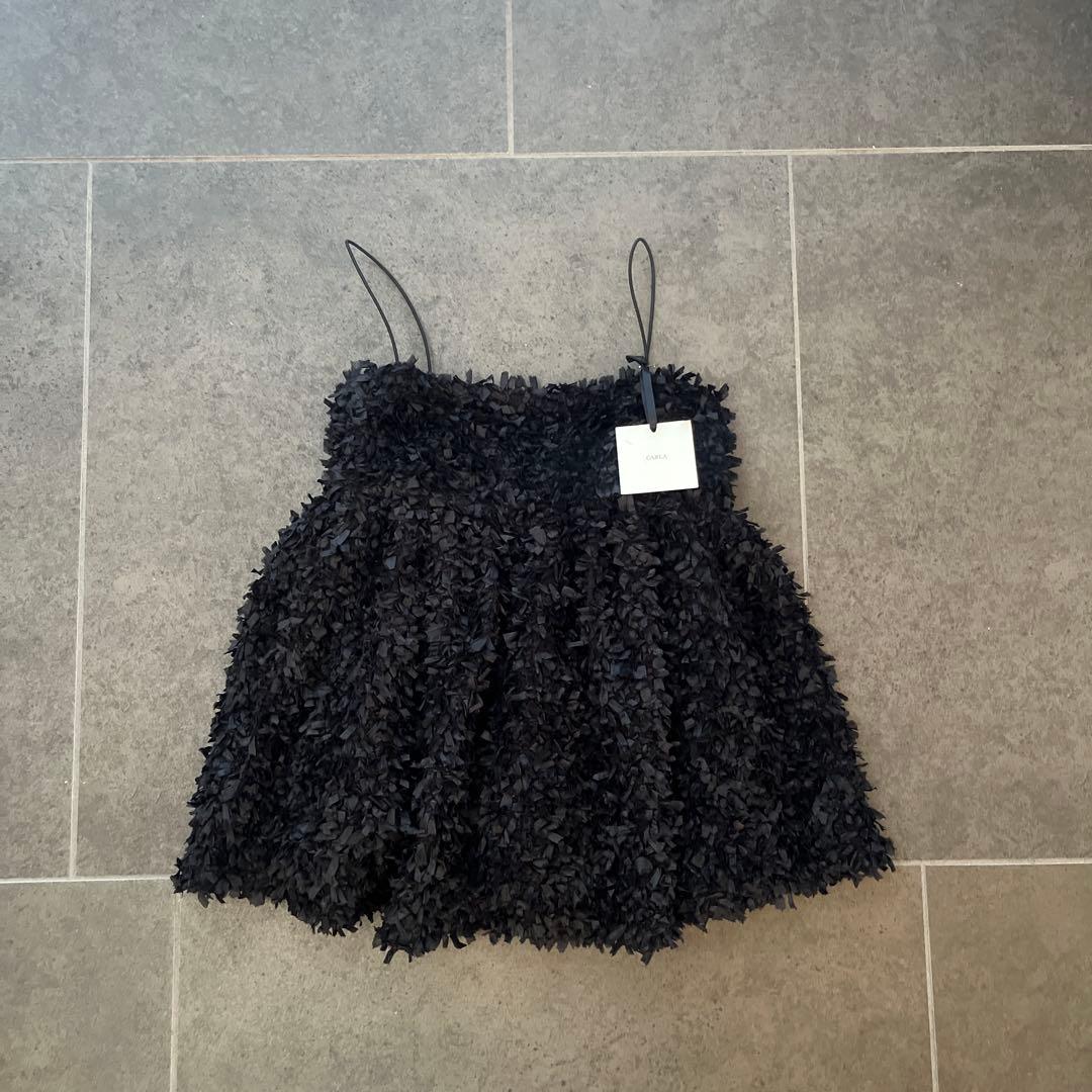 CARLA Fluffy cami ブラック　カーラ　フラッフィー