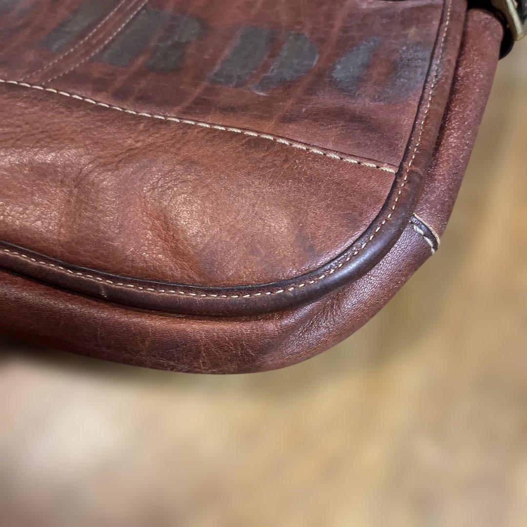 珍品　OLDコーチ　US MAIL ショルダーバッグ　ターンロック　ブラウン