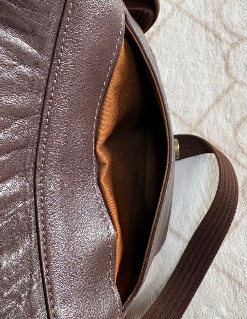 土屋鞄製造所 ショルダーバッグ/フラップバッグ/レザー/ブラウン