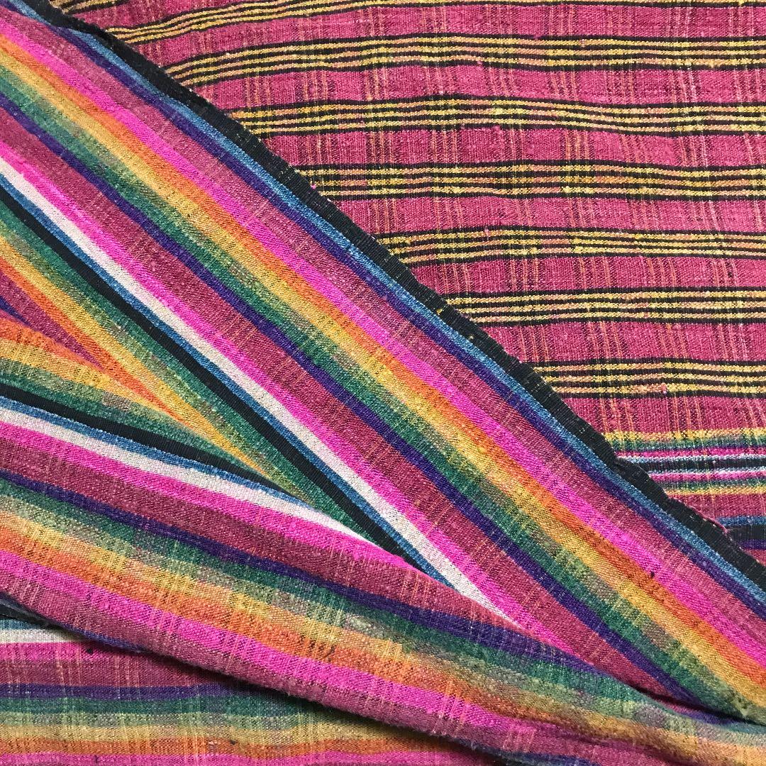 山繭　野性蚕の紡ぎ糸天然染料(草木染め)「ブラ」ブータンの『キラ』