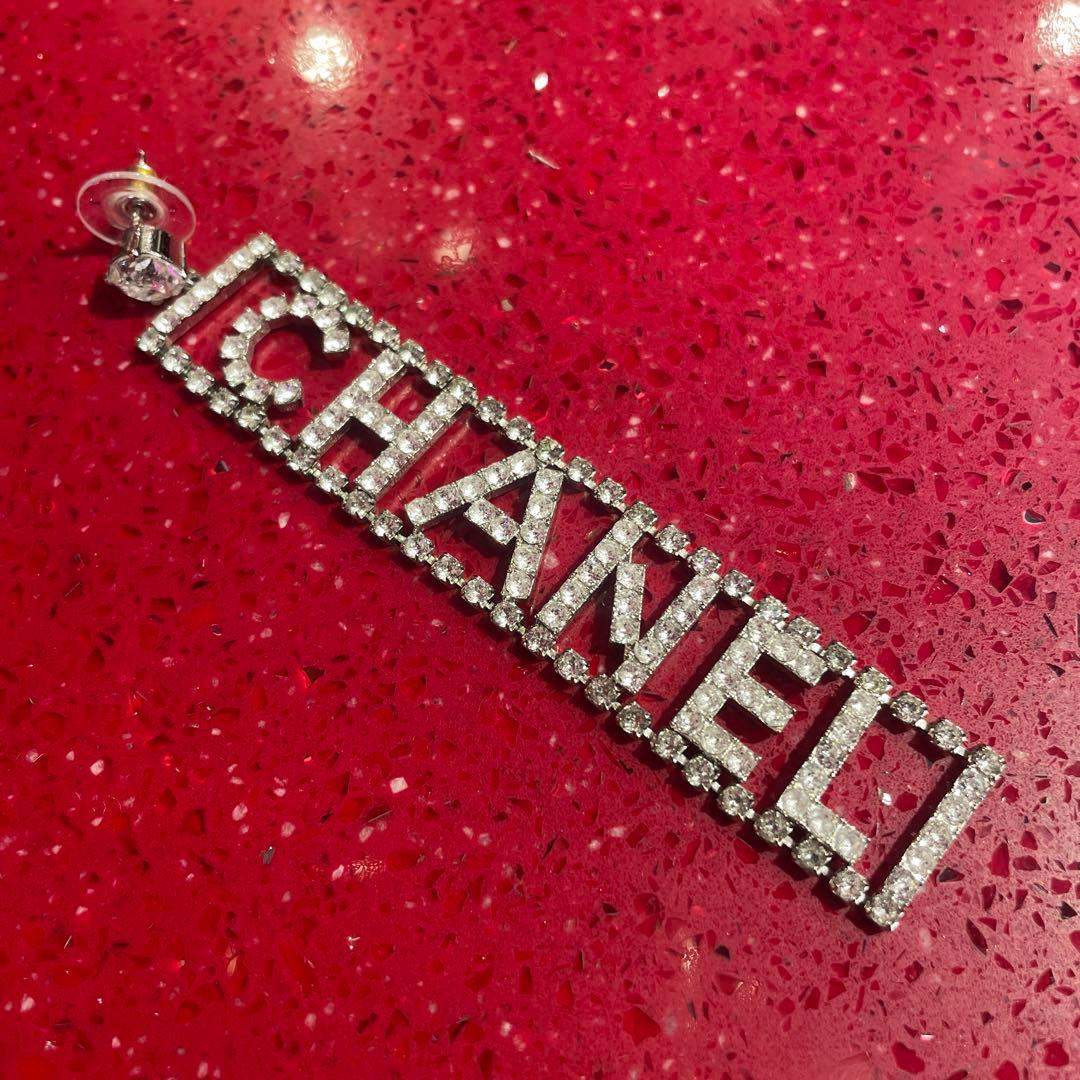 CHANEL クリスタル ピアス(片耳用)