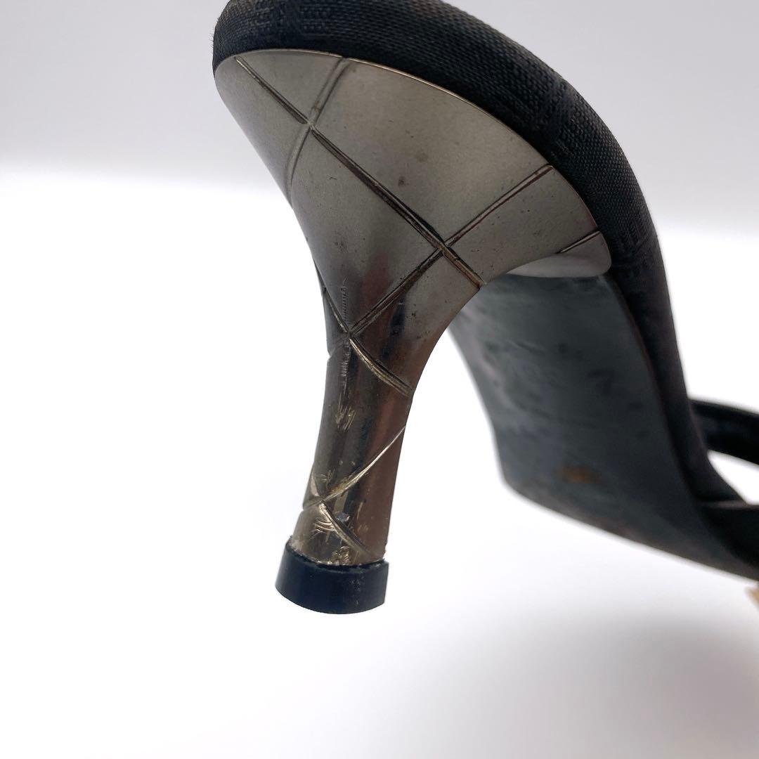 CHANEL シャネル ニュートラベルライン ココマーク ミュール 23.5cm