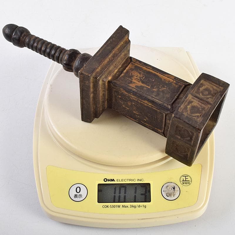 仏教美術　古銅鍍金　日光山　中善寺　御賓塔　仏塔　時代箱付　D　R9487