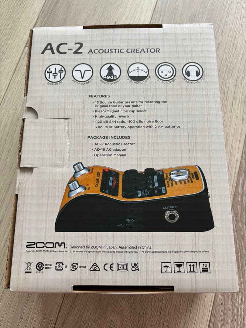 ZOOM AC-2 アコースティックエフェクター