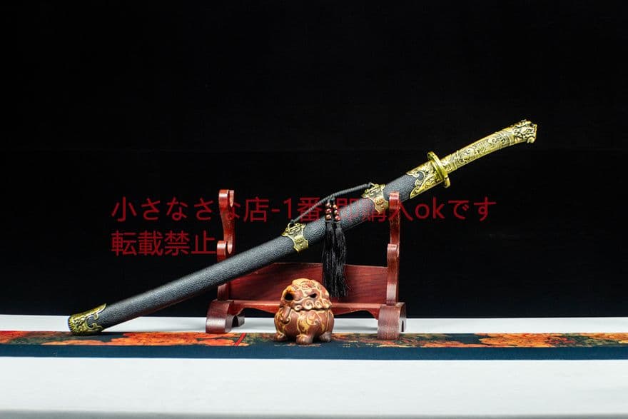 青面獣雁翎刀清刀   古兵器 武具　刀装具　日本刀　模造刀 居合刀