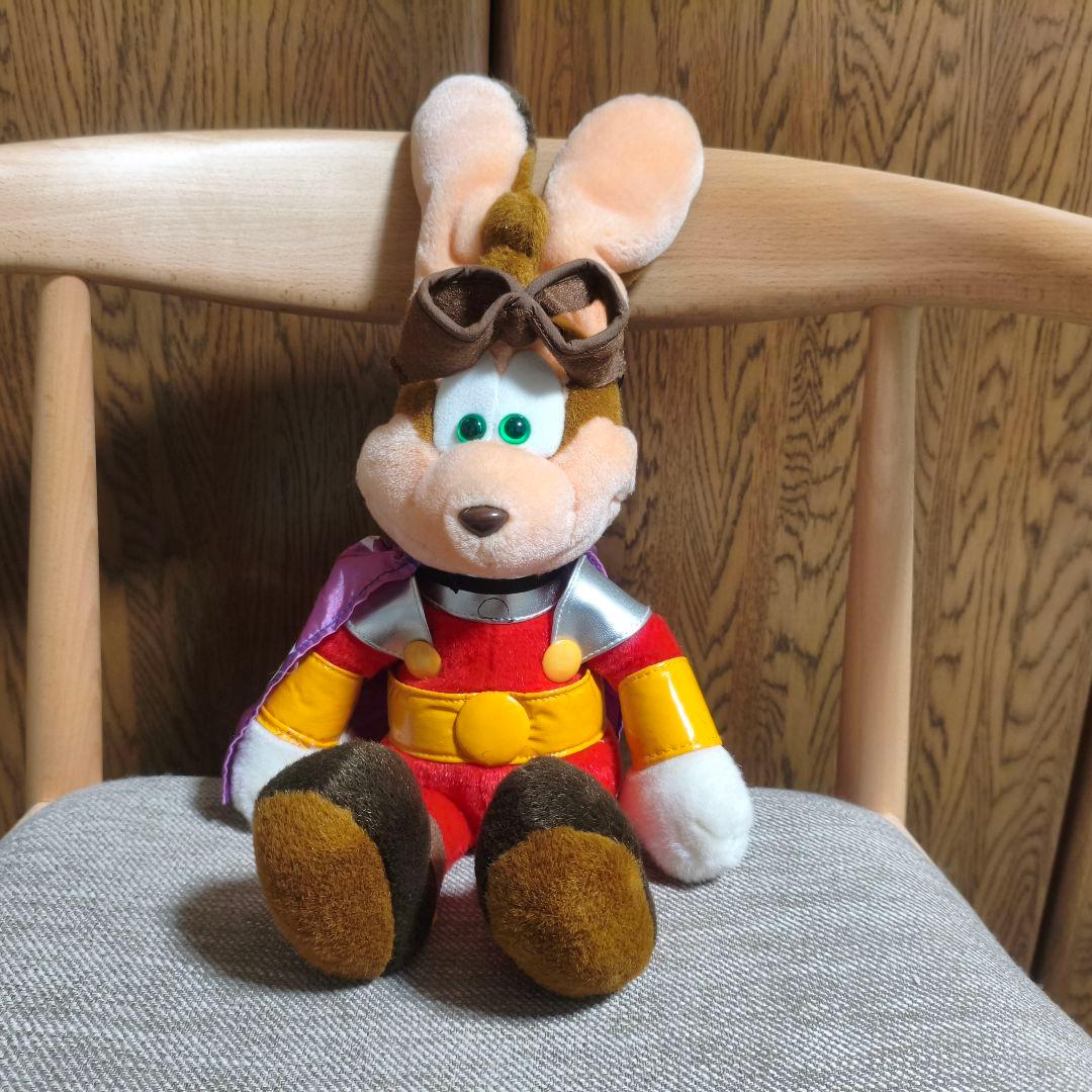 スペースワールド　ラッキーラビット　ぬいぐるみ　当時物　遊園地