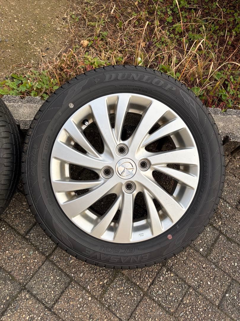 2024年製 DUNLOP 155/65 R14 14インチタイヤホイールセット