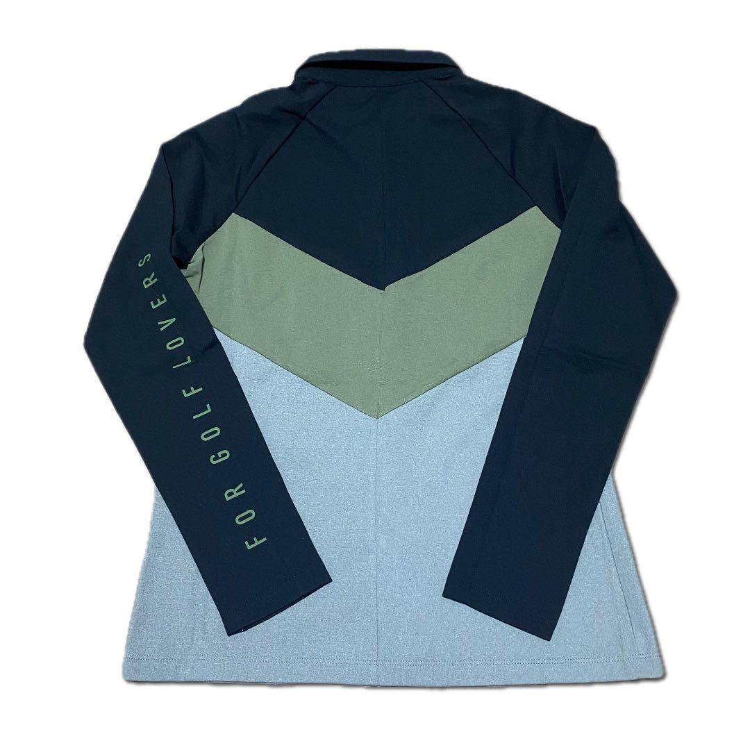 美品♡デサント♡DESCENTE♡トップス♡長袖♡シャツ♡カーキ♡ブラック♡M