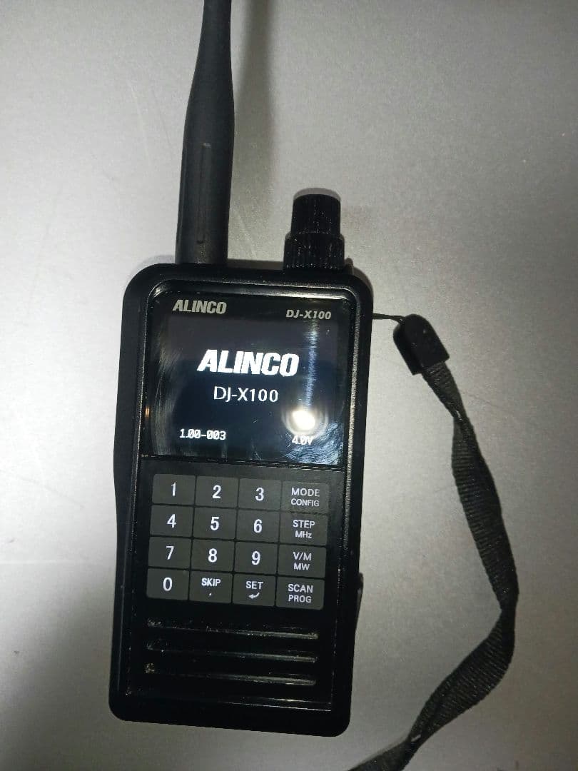 ALINCO DJ-X100 受信機 ストラップ付き