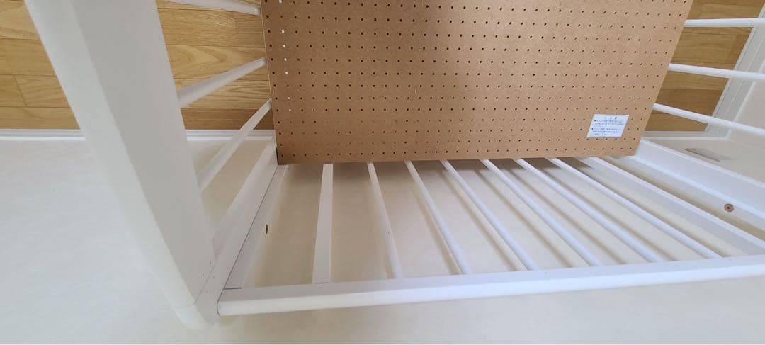 送料込み❤︎ カトージ　ホワイト木製　ミニベビーベッド　キャスター付き　90×60