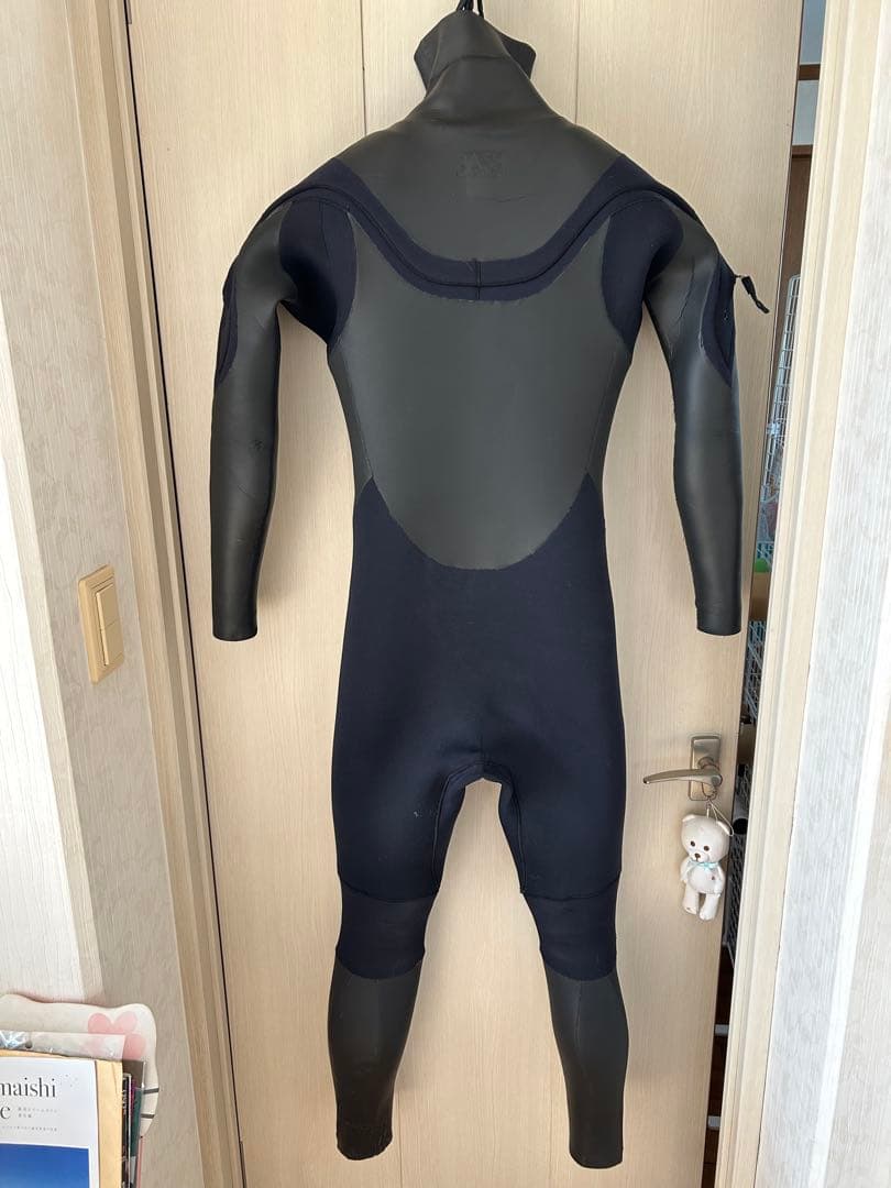 RASH ウェットスーツ　セミドライ　ML ラバー柔らか　オールブラック　激シブ