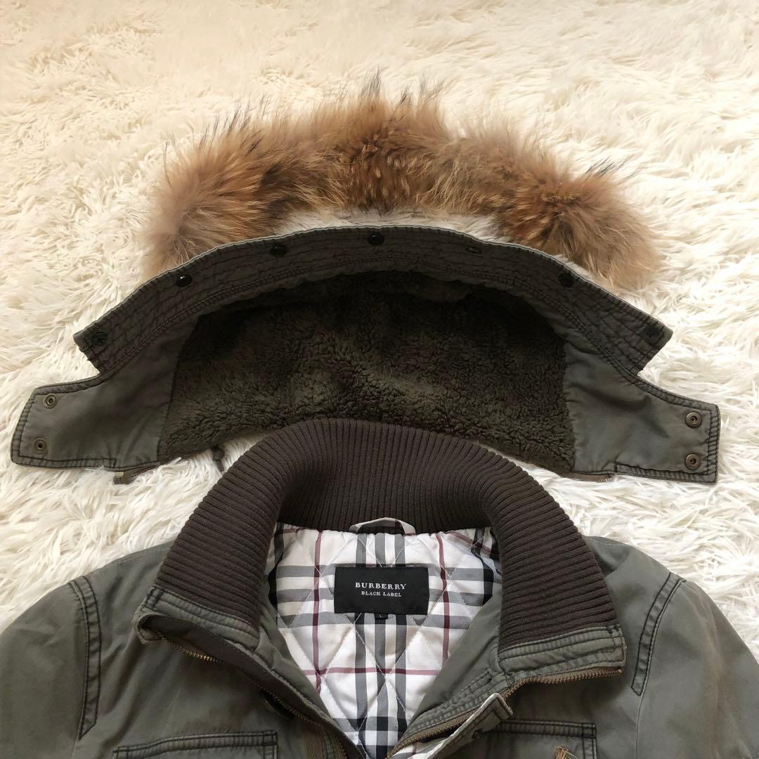 激レアモデル　L バーバリーブラックレーベル ミリタリーモッズコート　3way