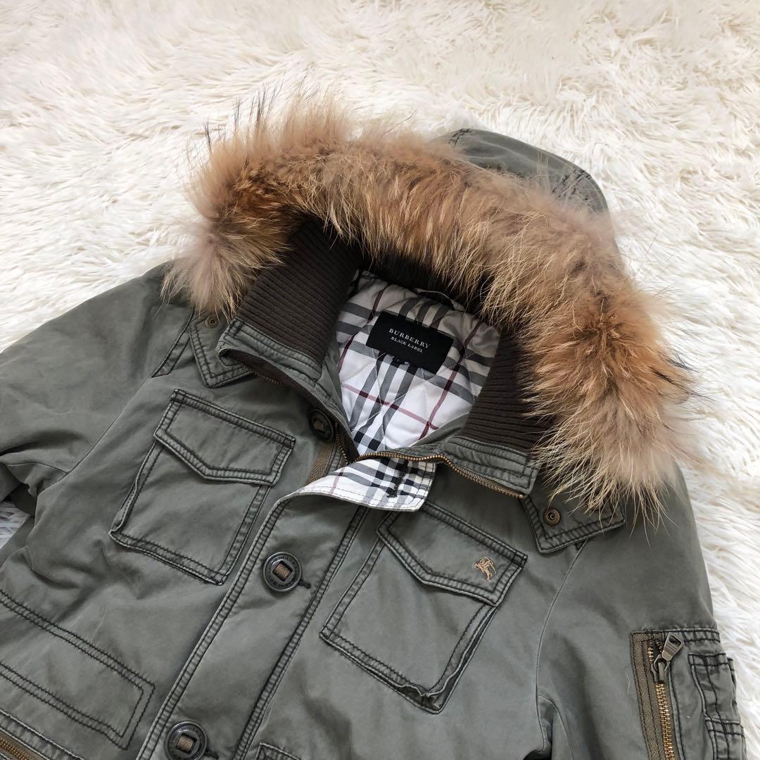 激レアモデル　L バーバリーブラックレーベル ミリタリーモッズコート　3way