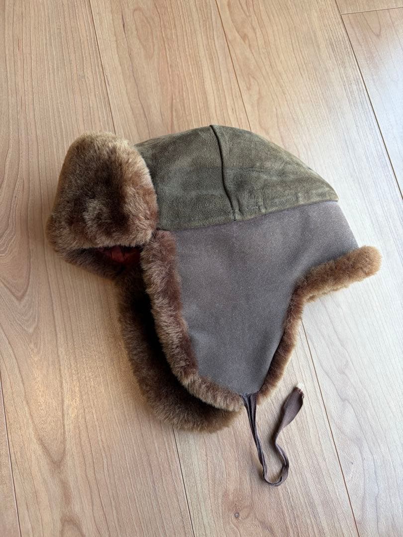 80s llbean エルエルビーン レザー フライトキャップ