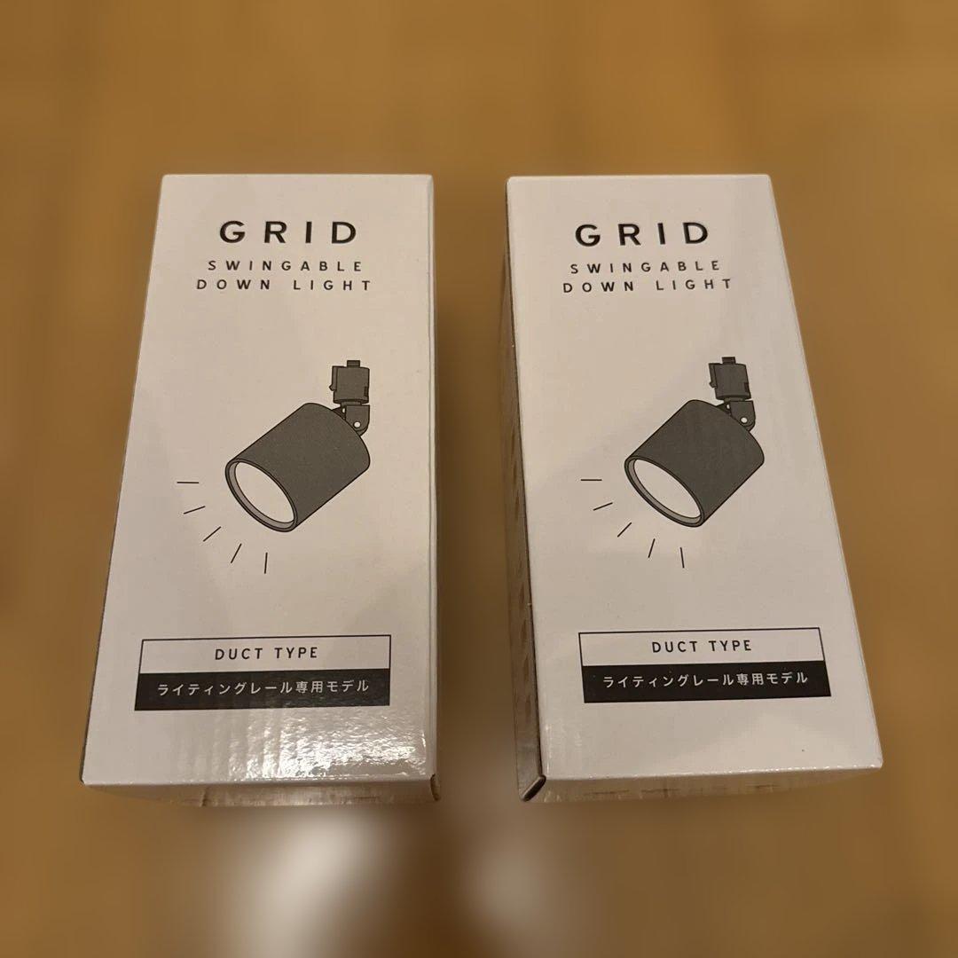 【2個】Grid PLUS-swingable duct down light