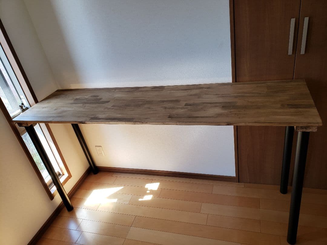 180✕45高さ68木製脚　 カウンターテーブル　木製テーブル