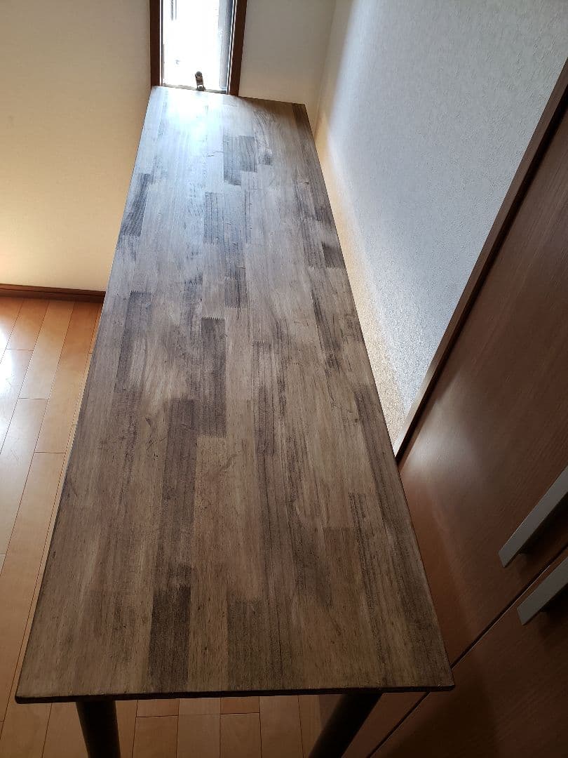 180✕45高さ68木製脚　 カウンターテーブル　木製テーブル