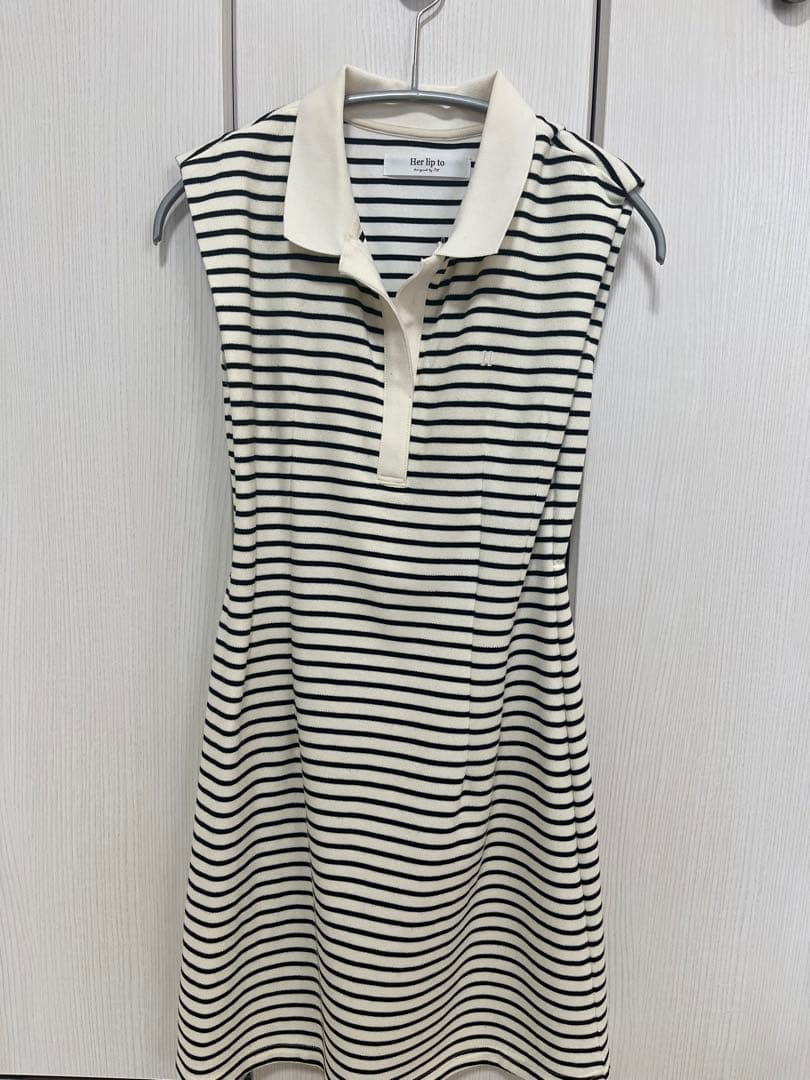 ワンピース Herlipto French Sleeve Polo Mini Dress