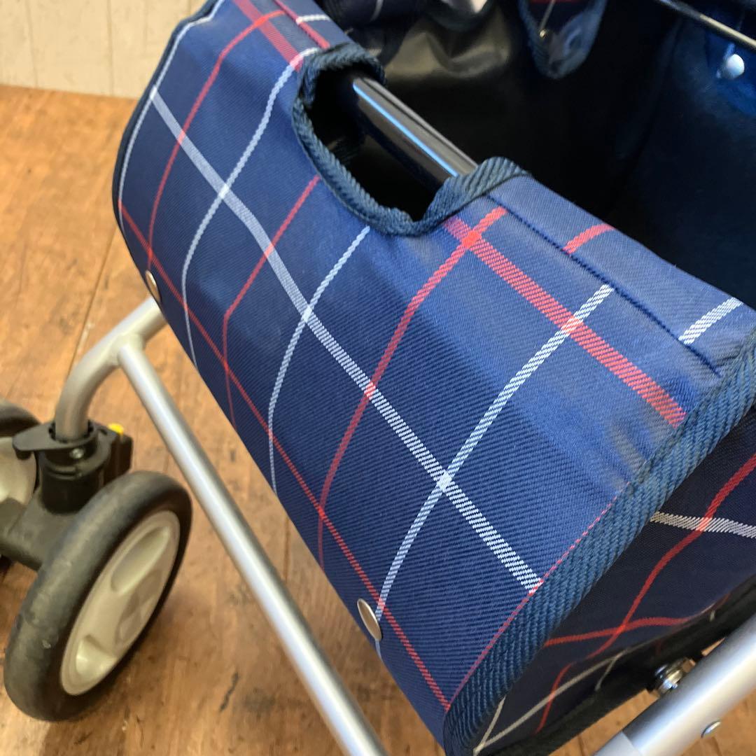 幸和 シルバーカー TacaoF チェック柄 シルバーカー 座れる 折りたたみ式