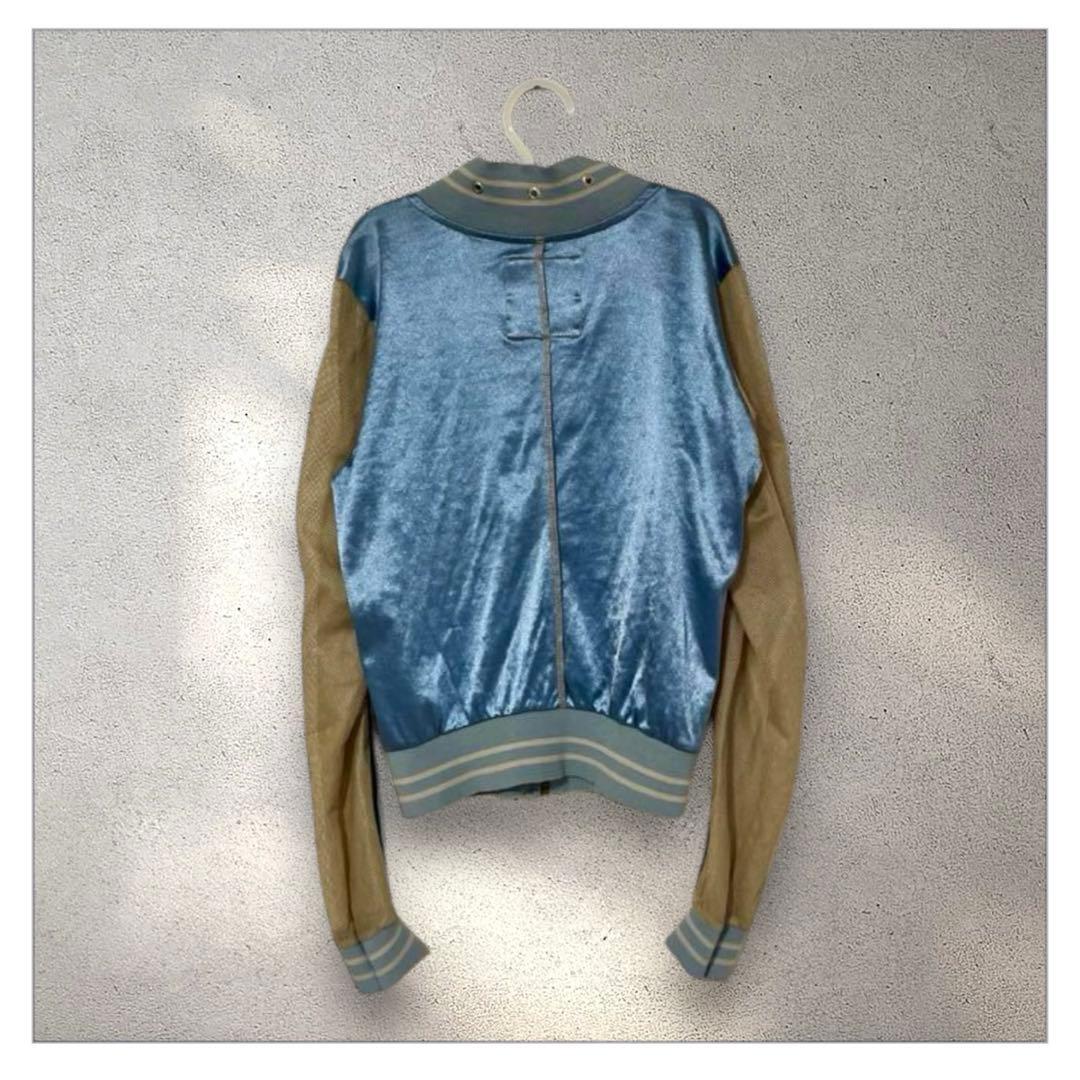 希少＊ヴィンテージ 刺繍入りメッシュ スカジャン S