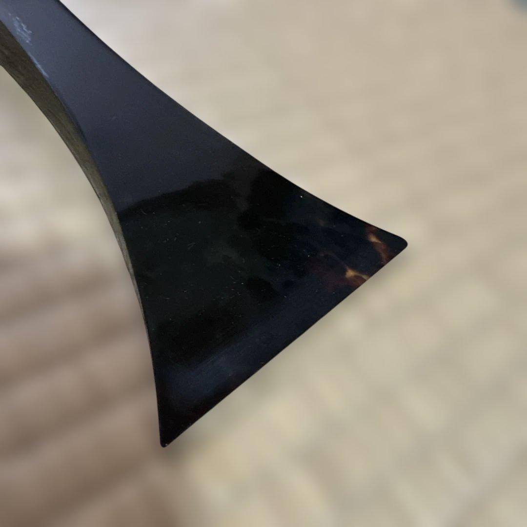 珍品！1枚もの黒水牛手許 津軽三味線用 鼈甲撥