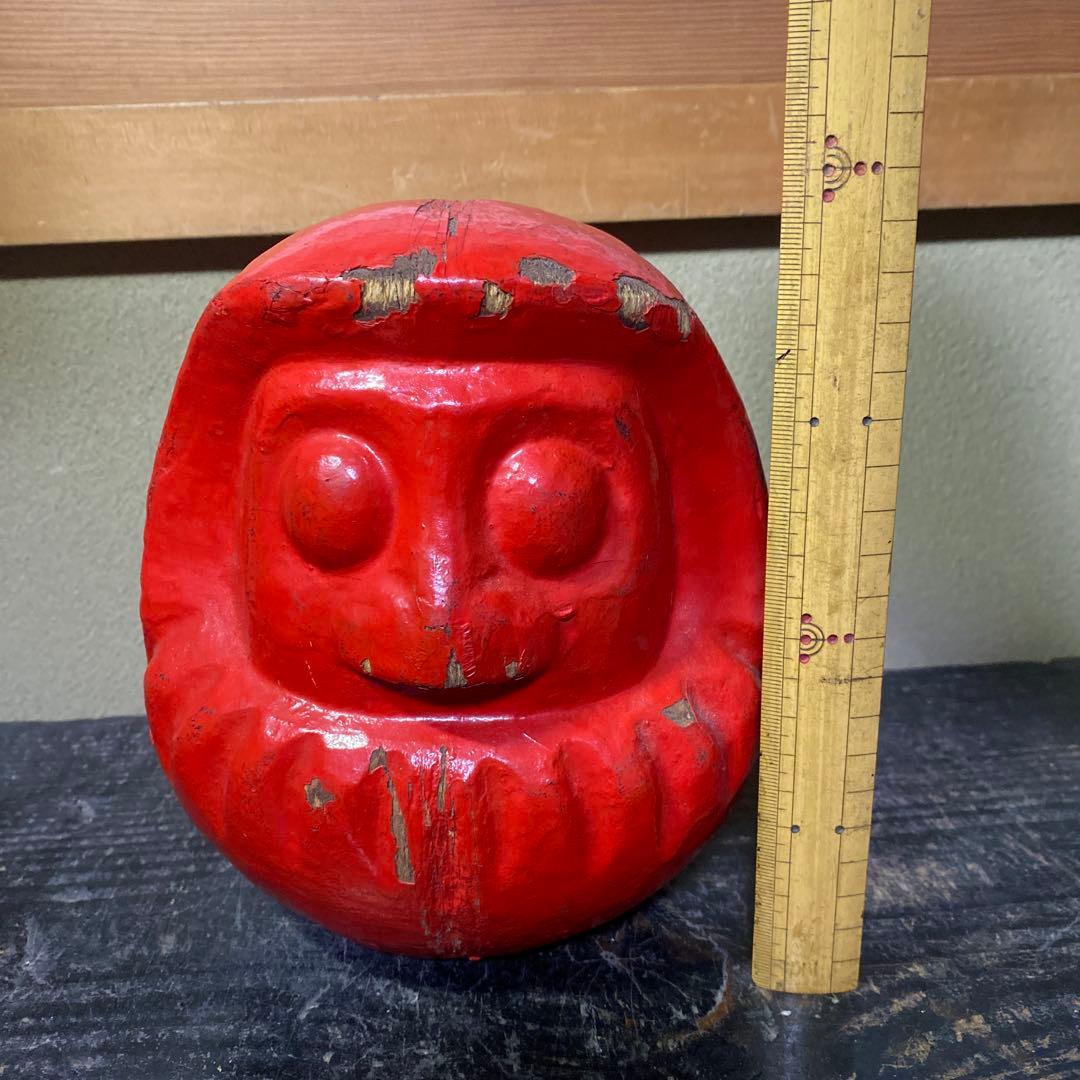 郷土玩具赤達磨張子の型15cm18cm12cm