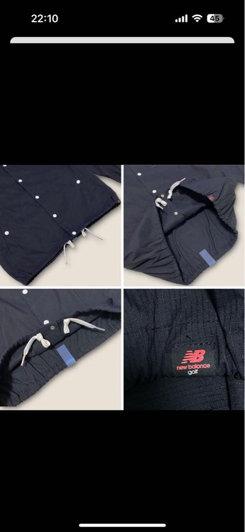 【美品】ニューバランス　ゴルフ　メンズ　サイズ6 ナイロンジャケット