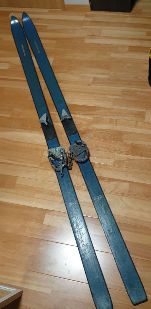 昭和レトロ　スキー板　カザマ　KAZAMA 超ロング　205cm 　希少