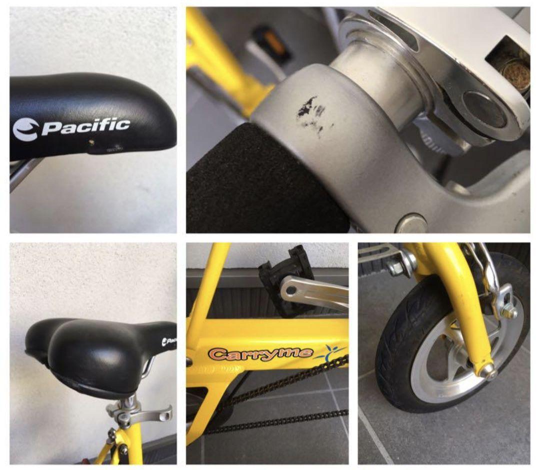 Pacific carry me 折りたたみ自転車 黄色（ジャンク品）