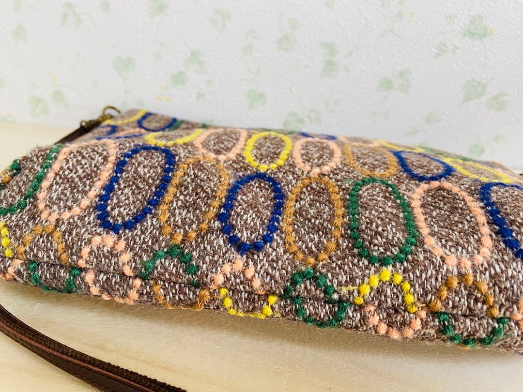 ミナペルホネン タルト ブラウンショルダーバッグ