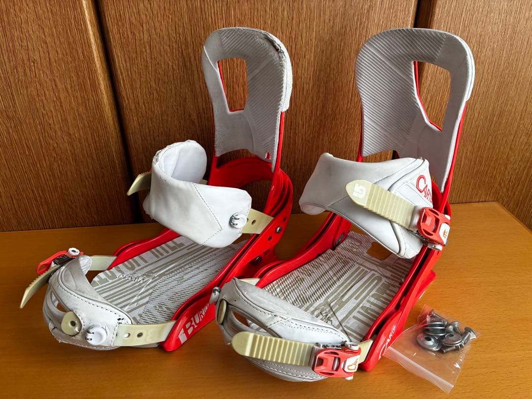 BURTONバインディング【CARTELカーテル（メンズMサイズ）】オレンジ×白