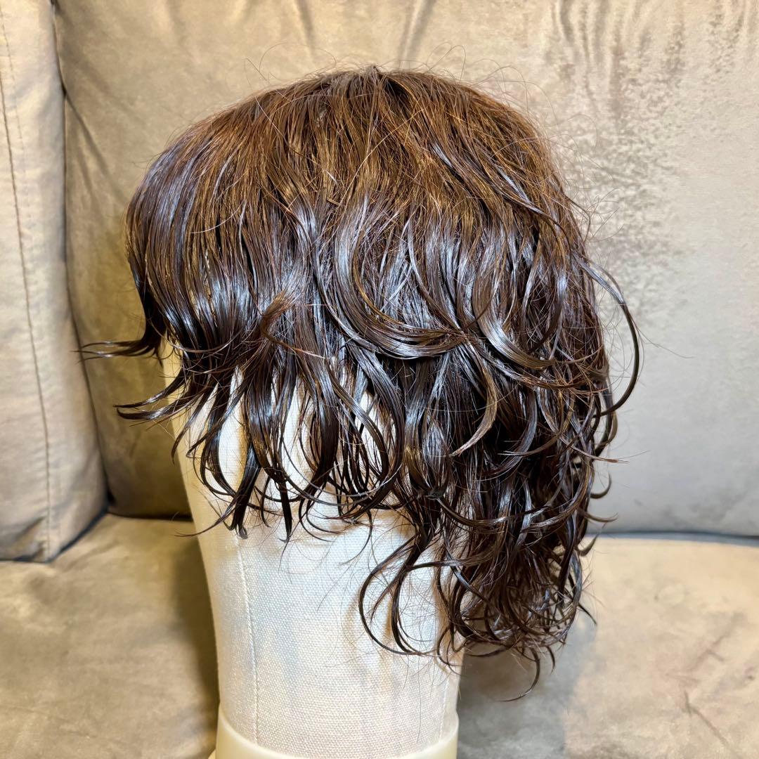 百合子ウィッグ レース生え際 ナチュラルブラウン レミー人毛100% Lサイズ