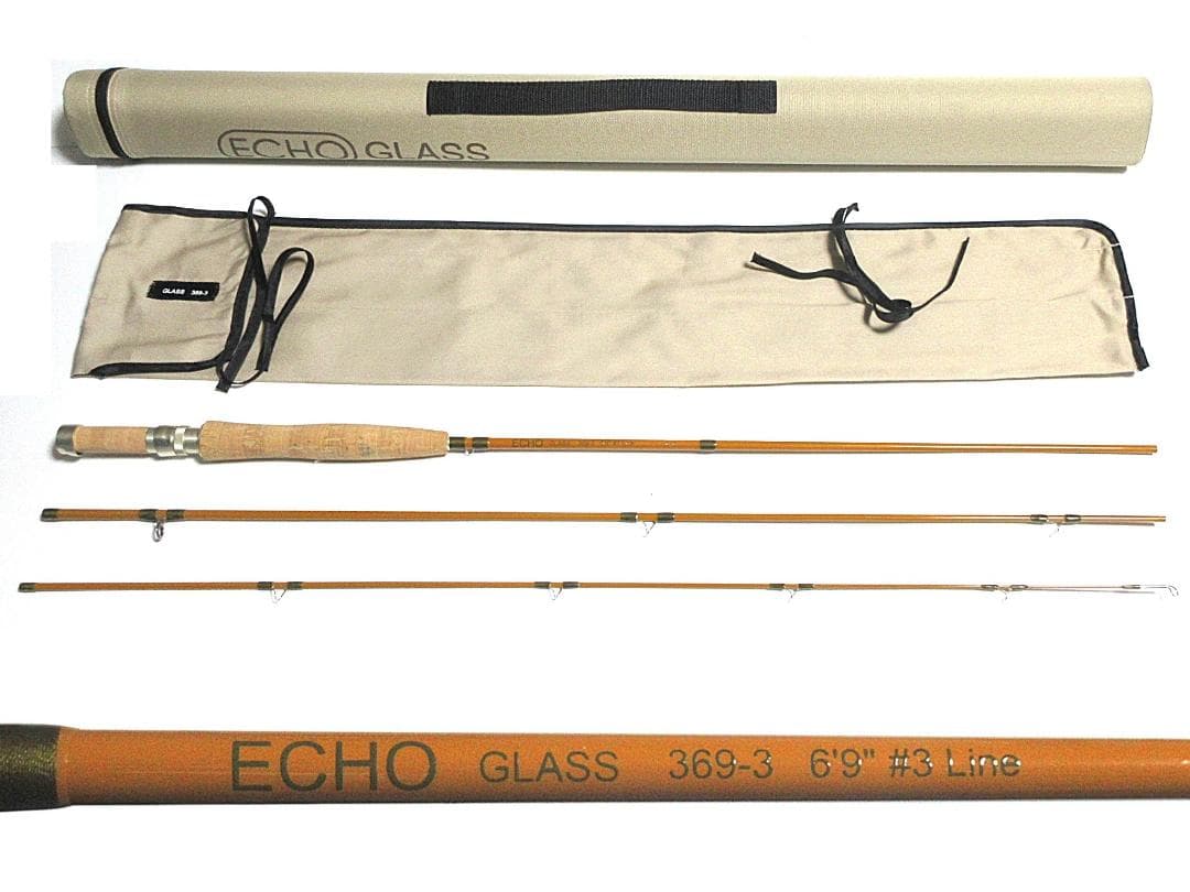 フライロッド Echo Gass 369-3 3wt 6ft 9in 3pc