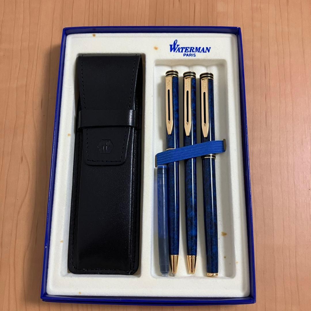 【本日1500円オフ‼️】WATERMAN 万年筆18K・ボールペン・シャーペン