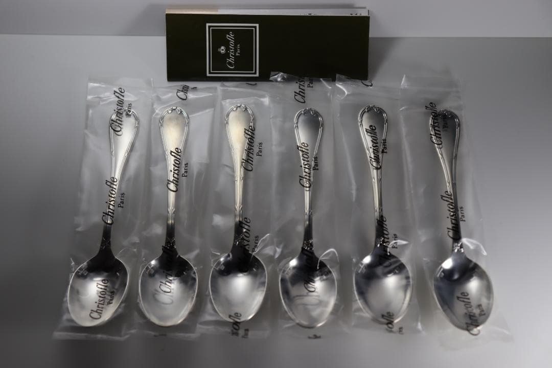 クリストフル◆リュバン◆コーヒースプーン未開封未使用品6本◆生産終了の貴重品です