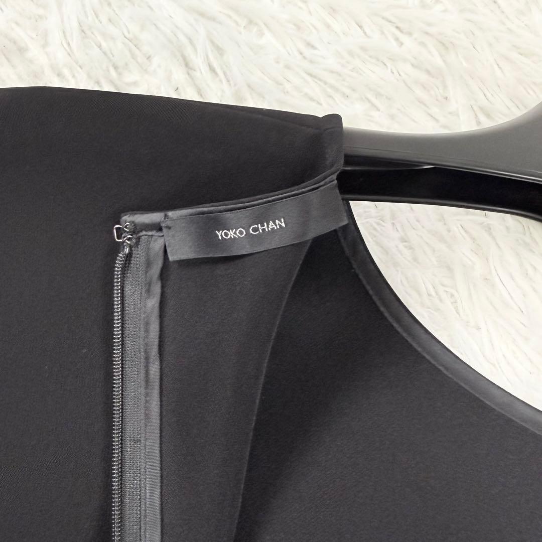 2024年製✨ ヨーコチャン ロングスリーブヘムギャザーブラウス Sサイズ 黒
