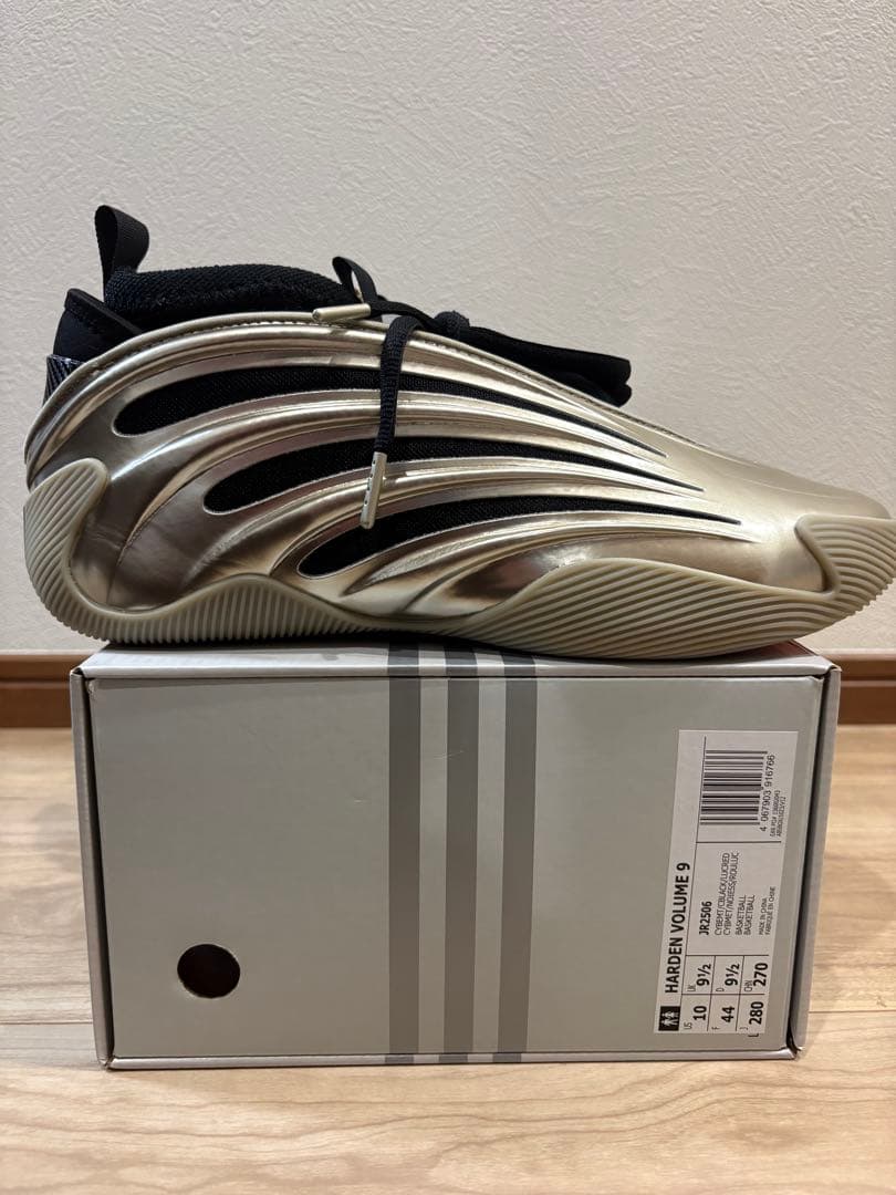 アディダス　ハーデン9 28センチゴールド/ブラック シューズ