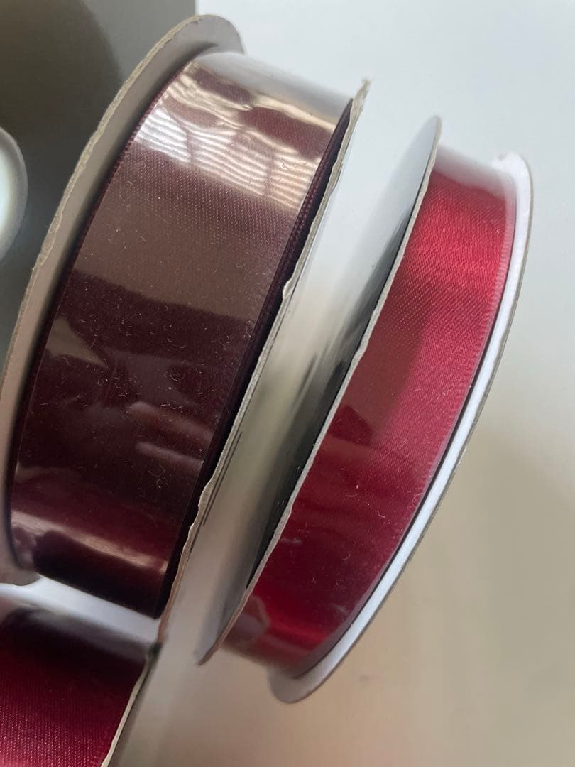 【3万円相当！】高級　サテンリボン　レッド　ボルドー　新品含む 7巻セット