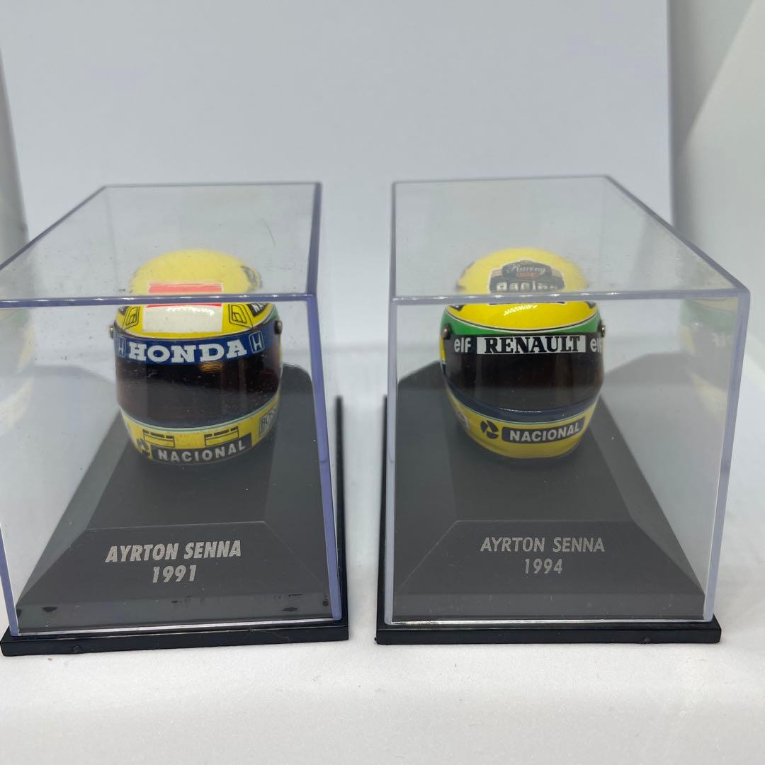 Ayrton Senna ミニチュアヘルメット 1991 1994 箱無し。