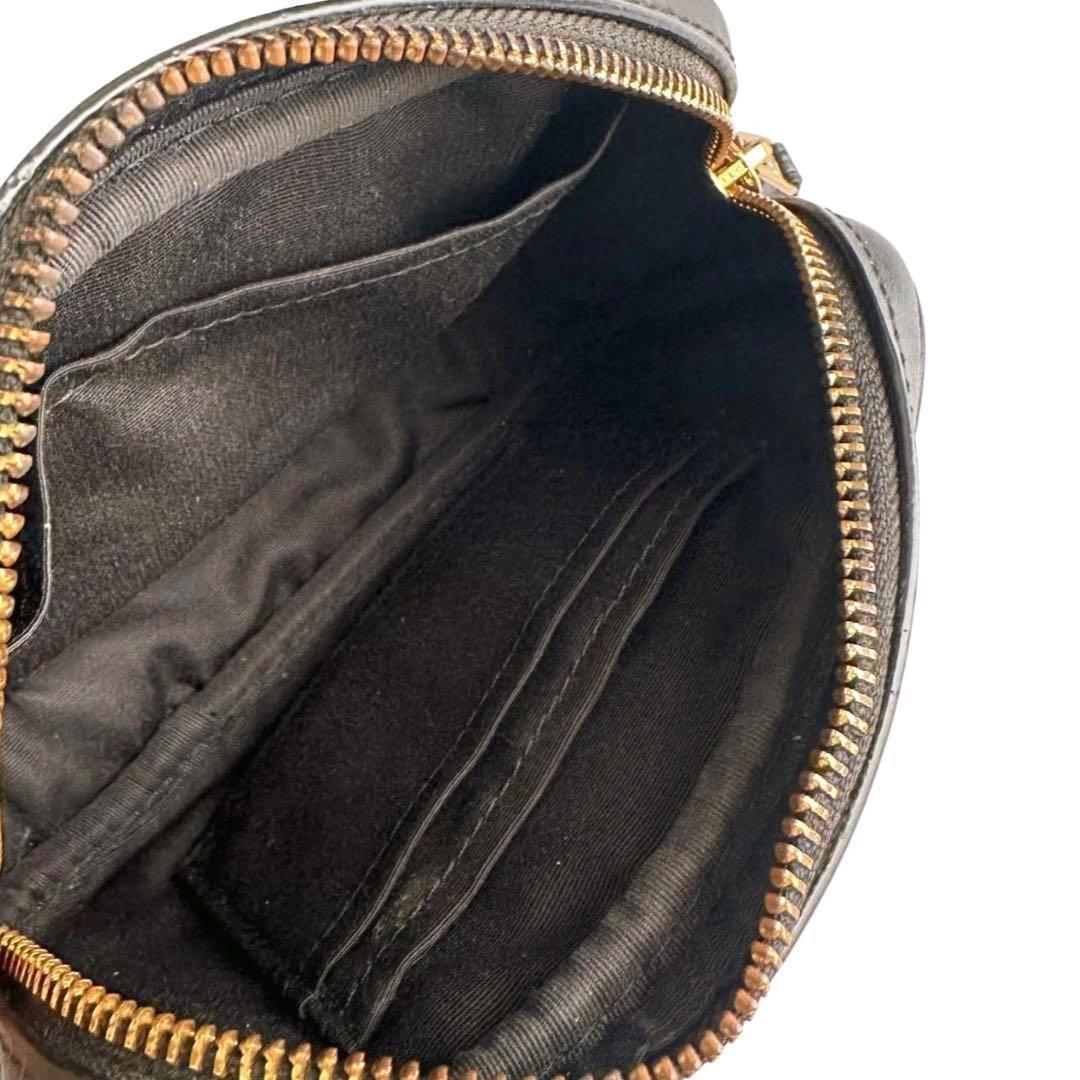 COACH ブラック キルティング ボディバッグ ショルダーバッグ