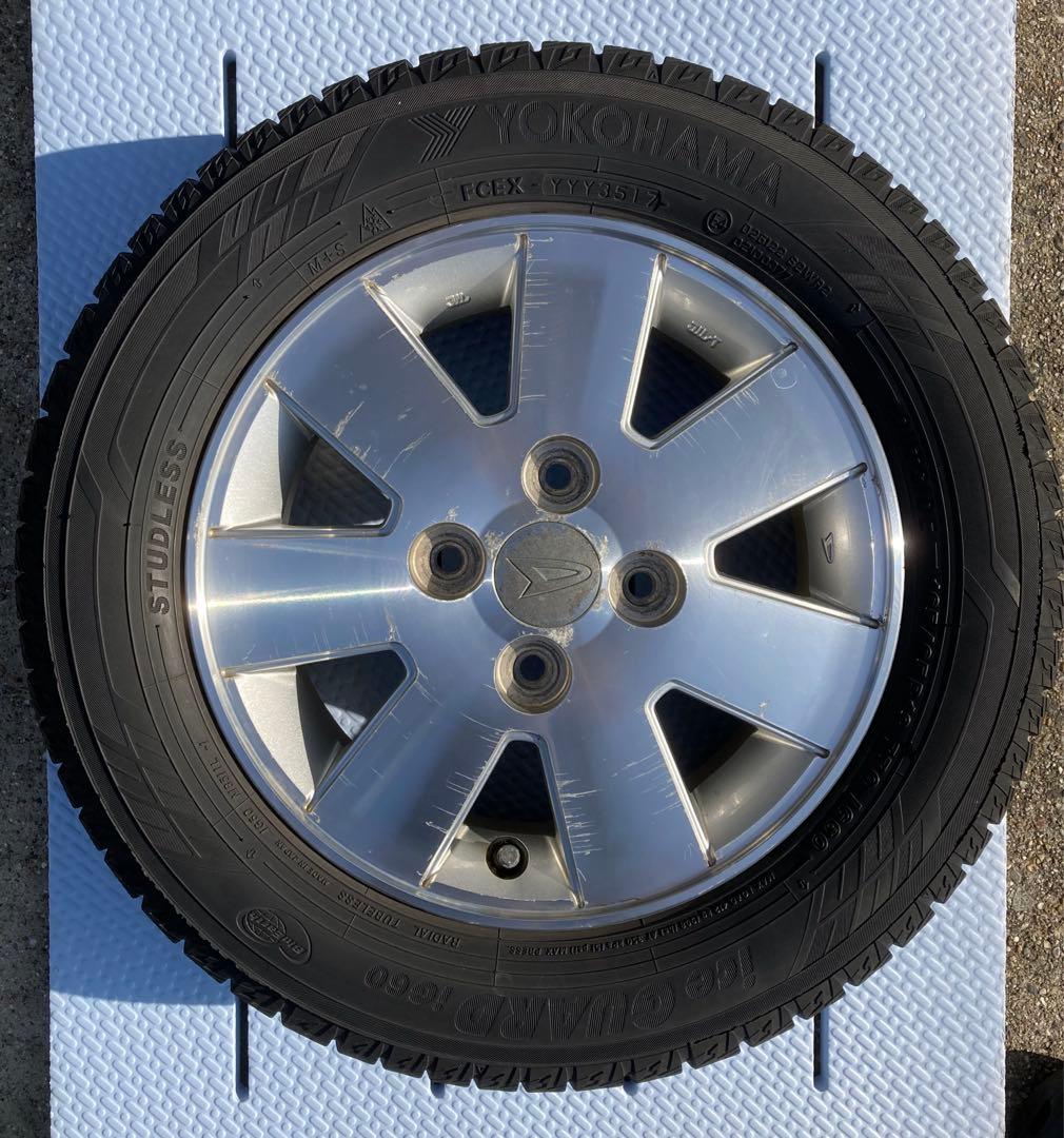 ★165/65R13 ダイハツ純正アルミホイール&スタッドレスタイヤセット★