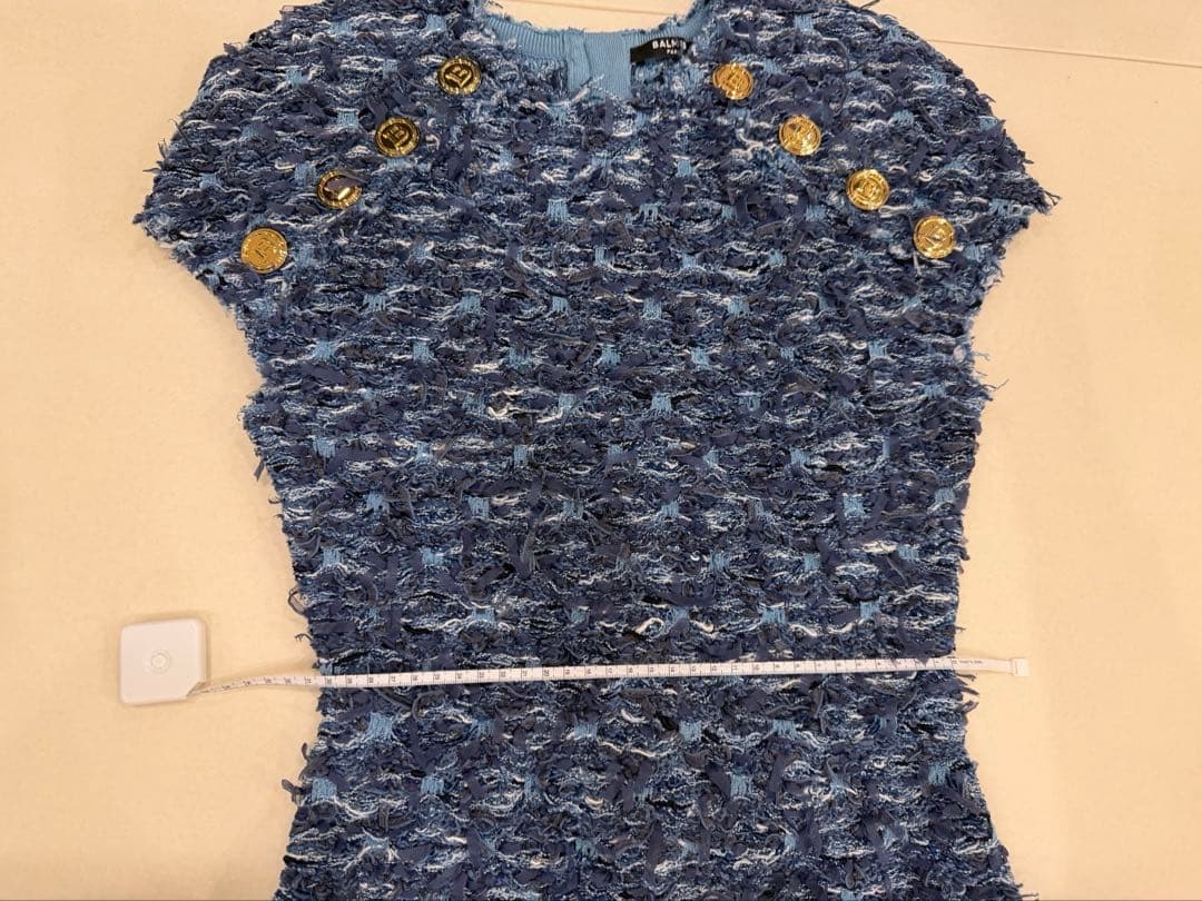 「美品」BALMAIN ノースリーブワンピース