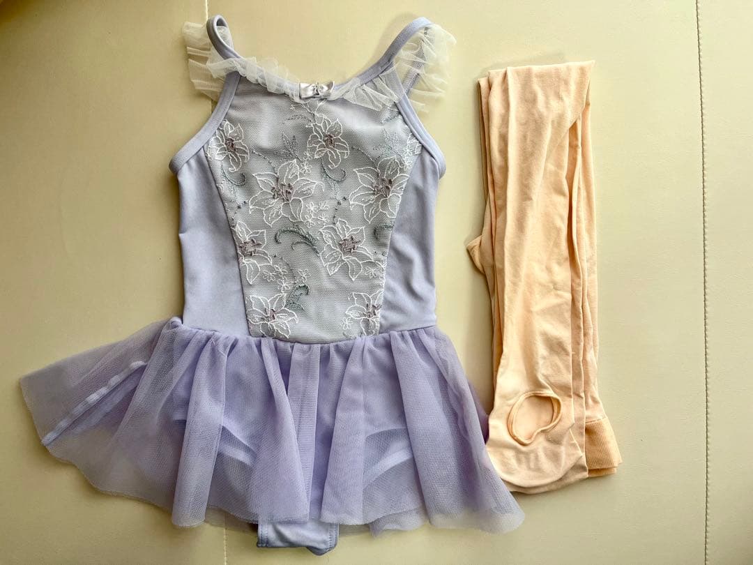 チャコット公式(chacott)スカート付レオタード バレエ パープル100cm