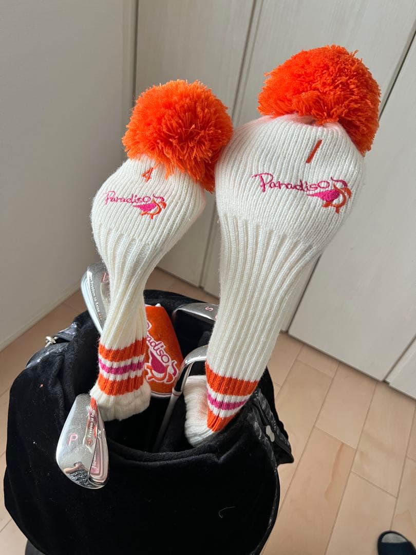 M-U SPORTS ゴルフバッグ 黒 ステッカー付き