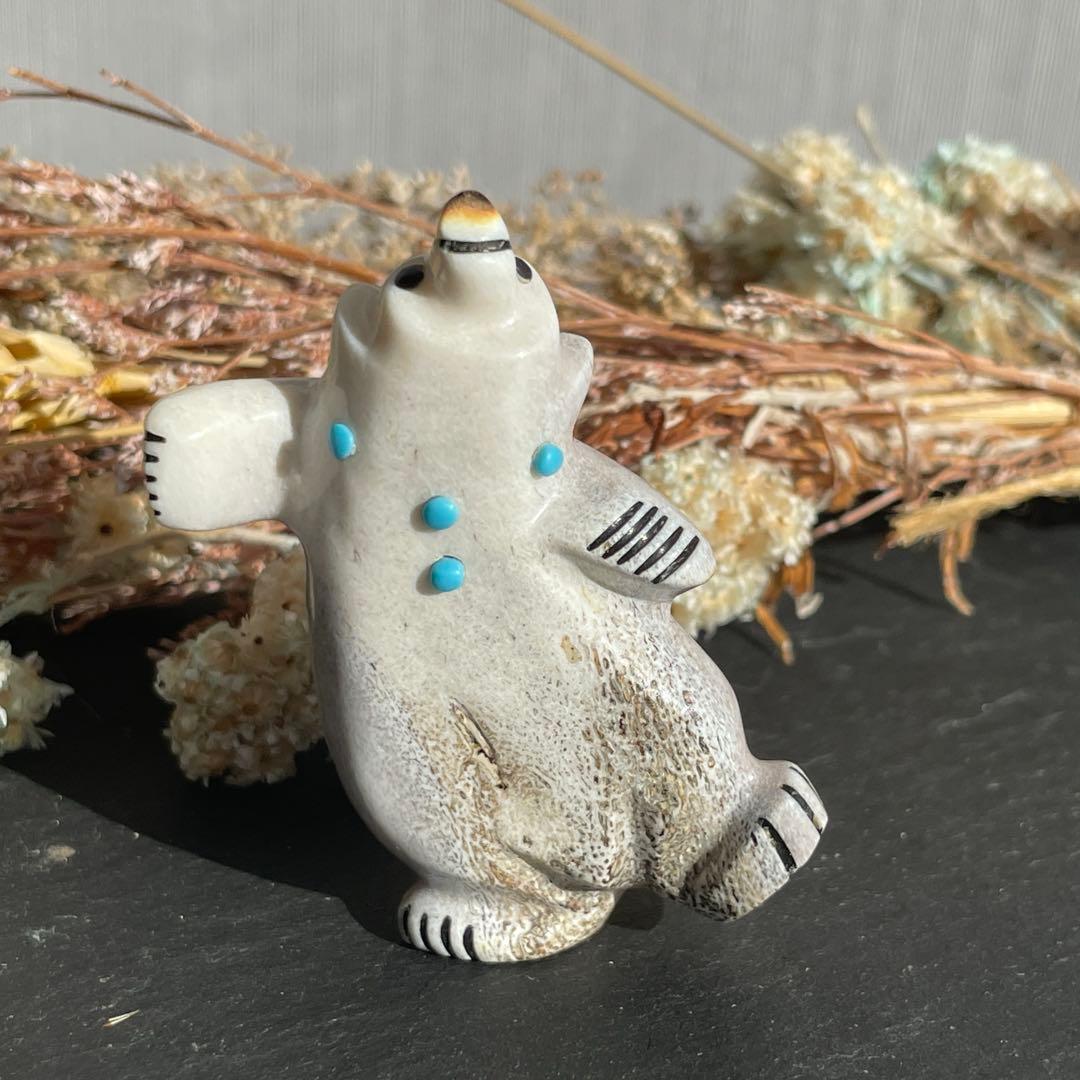 新品　ズニ族　Zuni インディアンジュエリー　フェティッシュ