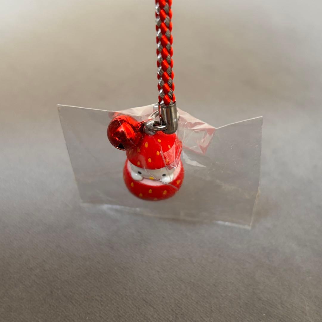 博多あまおうキティ 根付け ご当地キティ レアデザイン 苺 いちご