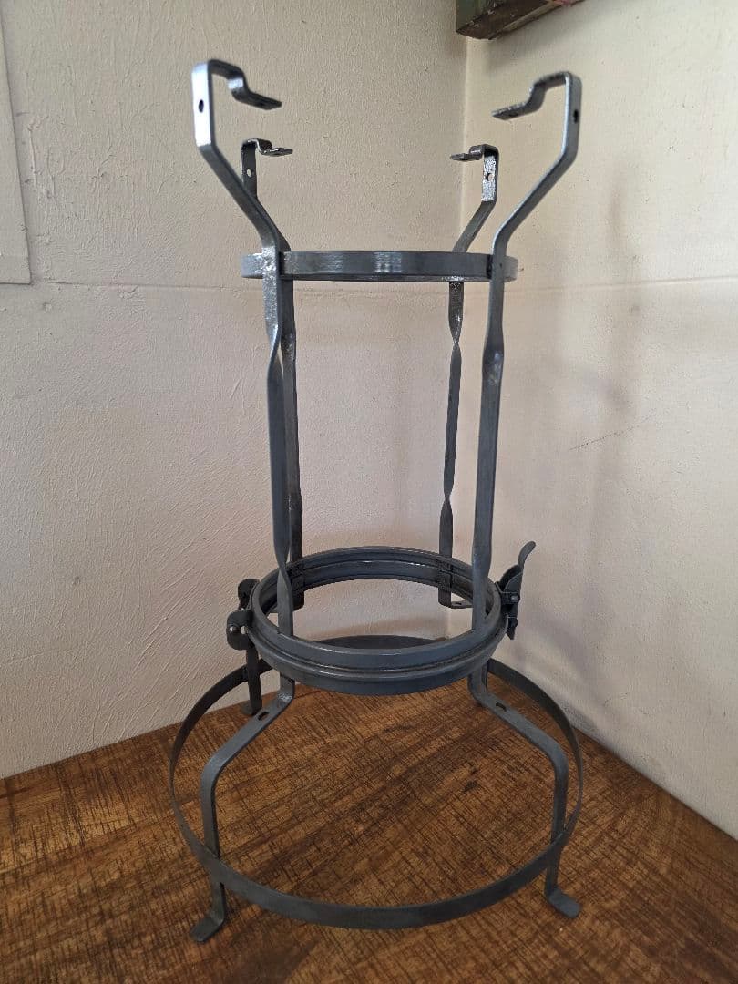 激レア　アラジン8型ブルーグレーヒネリ　フレーム　部品　ビンテージストーブ