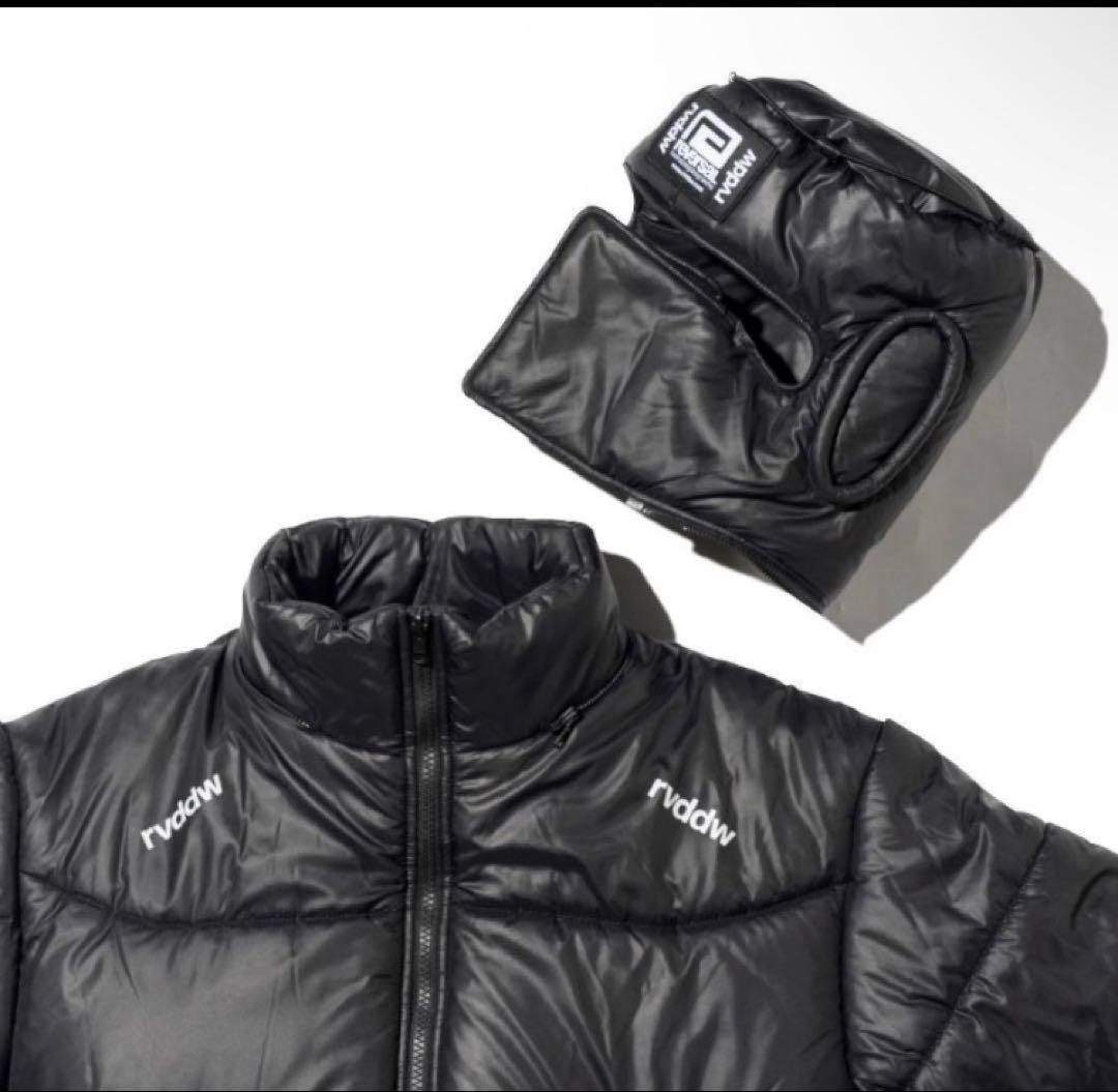 reversal フード付きダウンジャケット ブラック　XL